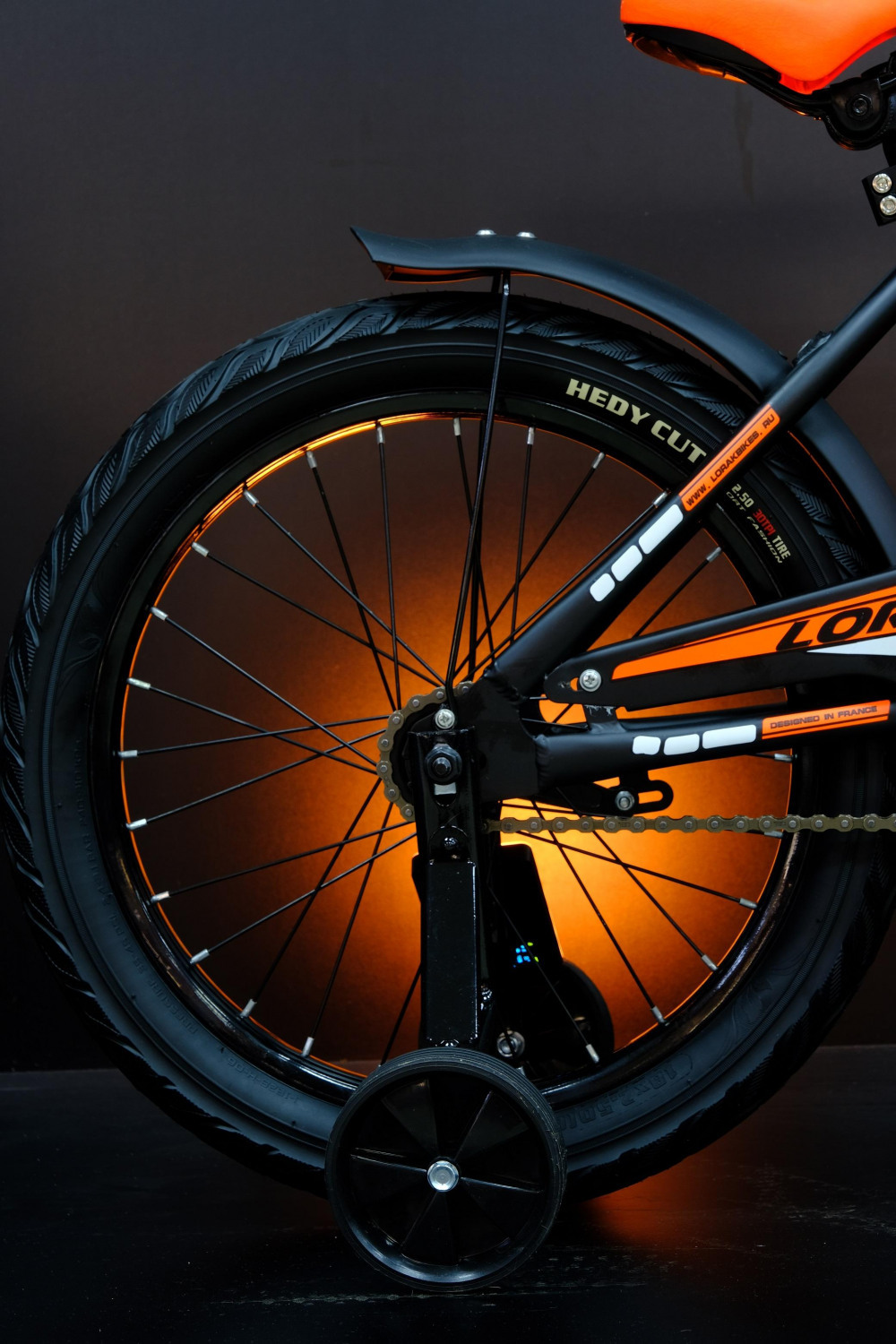 Lorak Junior 18 Boy Матовый Чёрный/Оранжевый