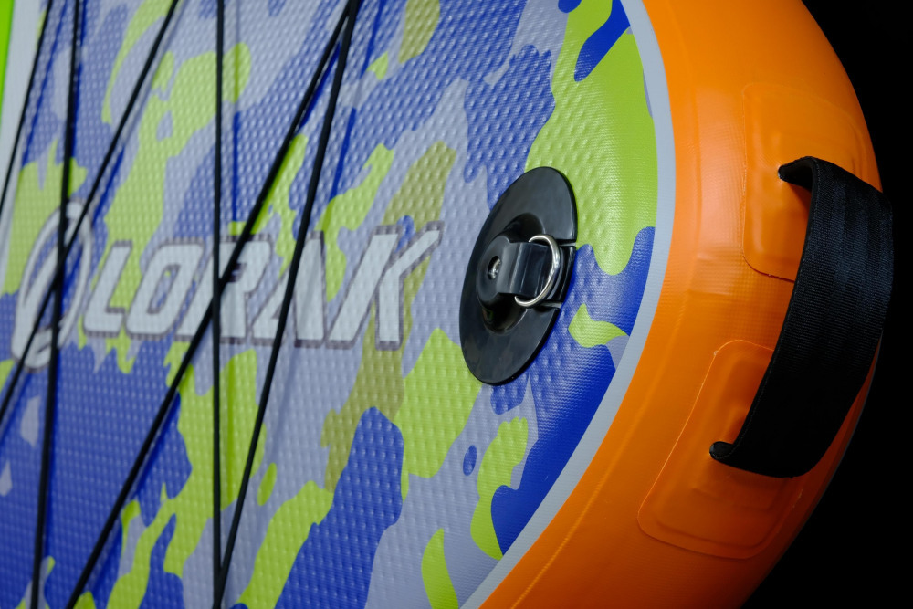 Сапборд Lorak 914 (350*91*15) синий-зелено-оранжевый, код 77914